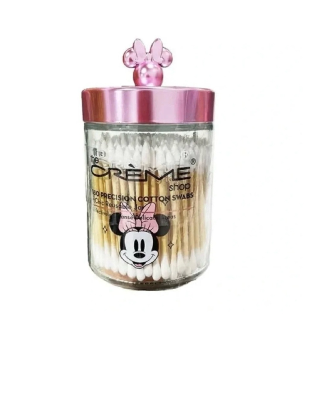 Minnie Mouse Pink Cotton Swabs Jar